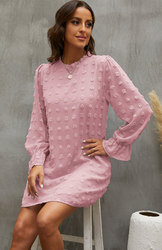Womenβs Textured Woven Shift Dress