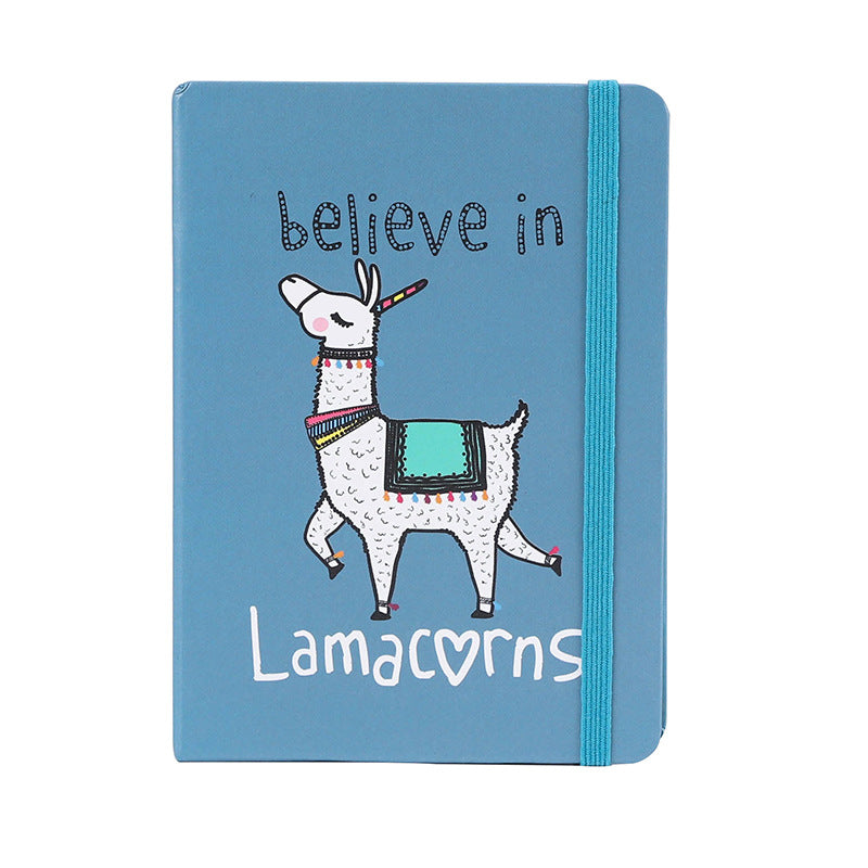 Girl's Creative Llama cartoon notebook