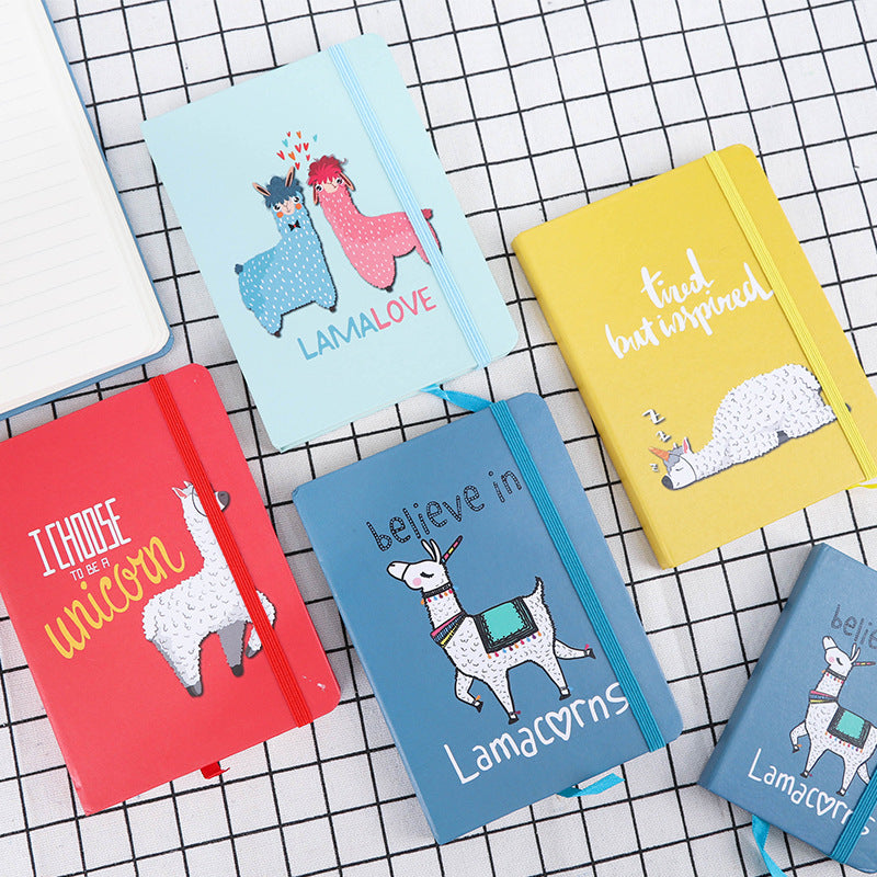 Girl's Creative Llama cartoon notebook