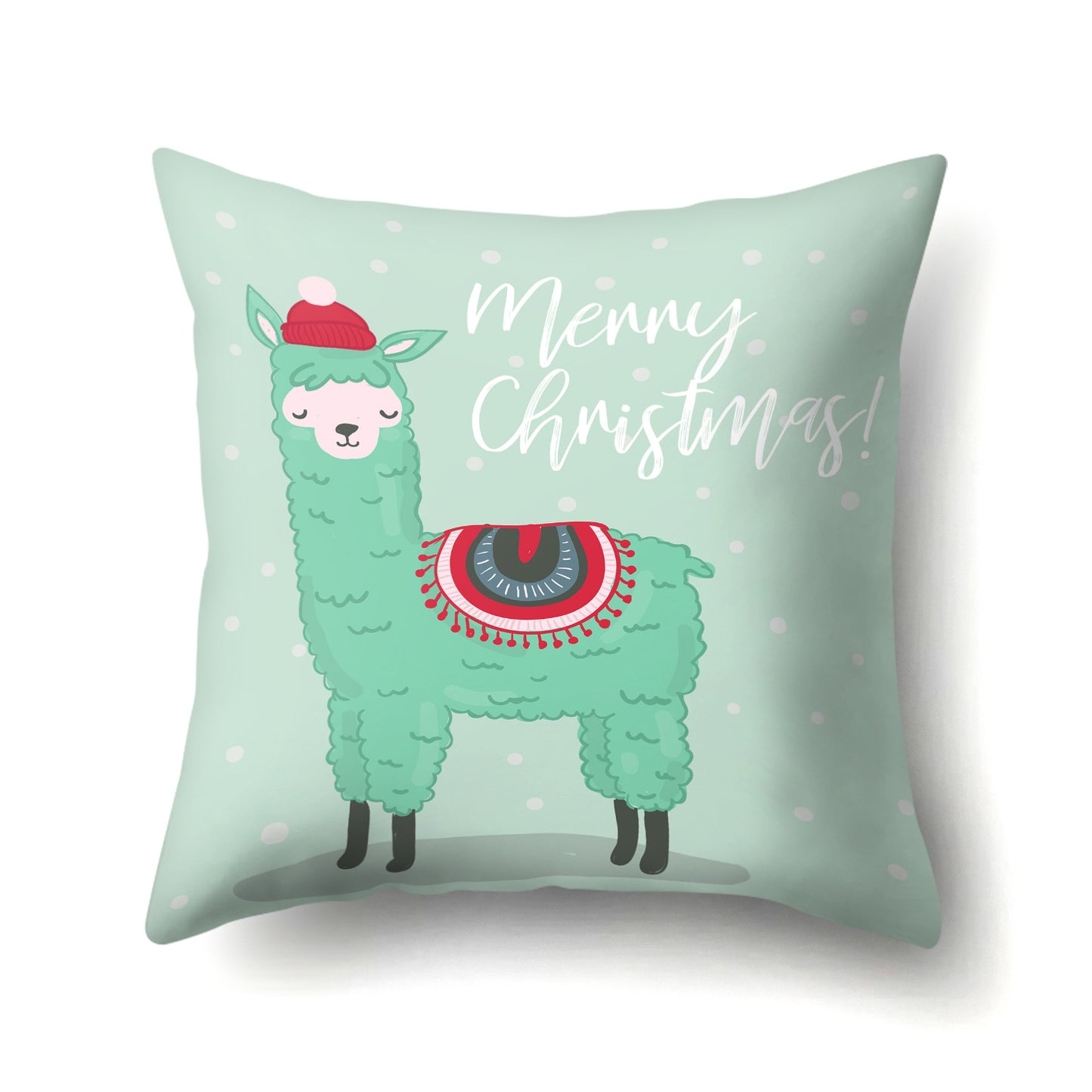 Boy's and Girls Creative Llama Polyester Pillow Cover