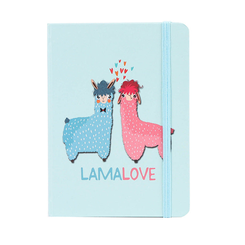Girl's Creative Llama cartoon notebook