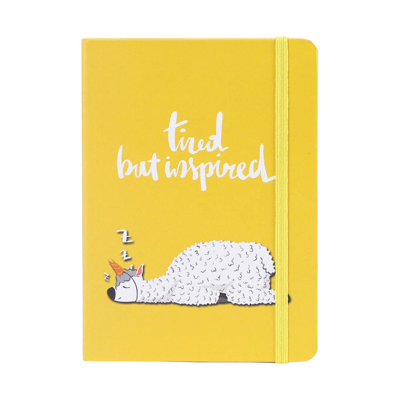 Girl's Creative Llama cartoon notebook