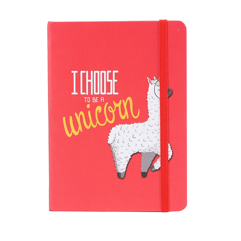 Girl's Creative Llama cartoon notebook