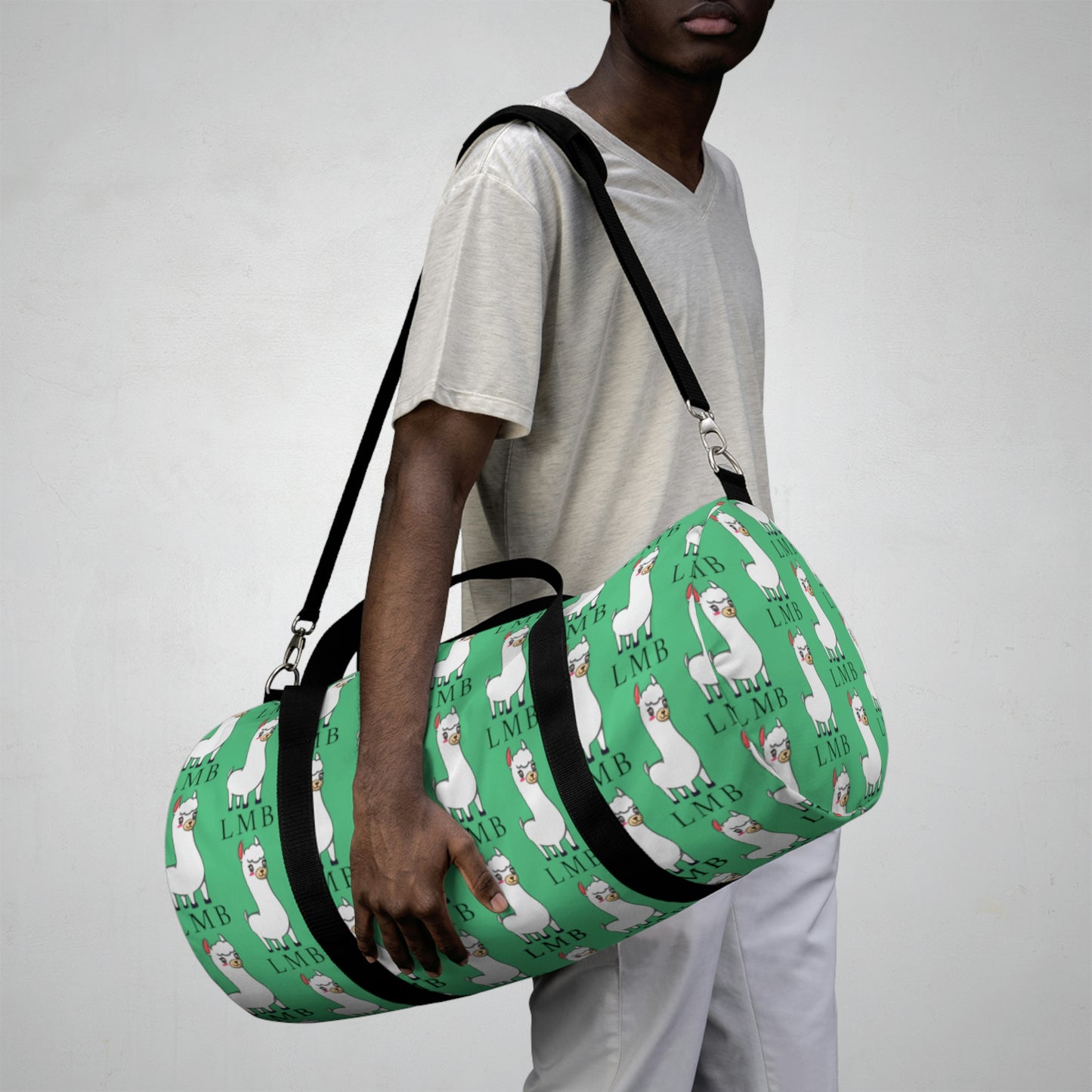 LMB Log Duffel Bag- Mint Color