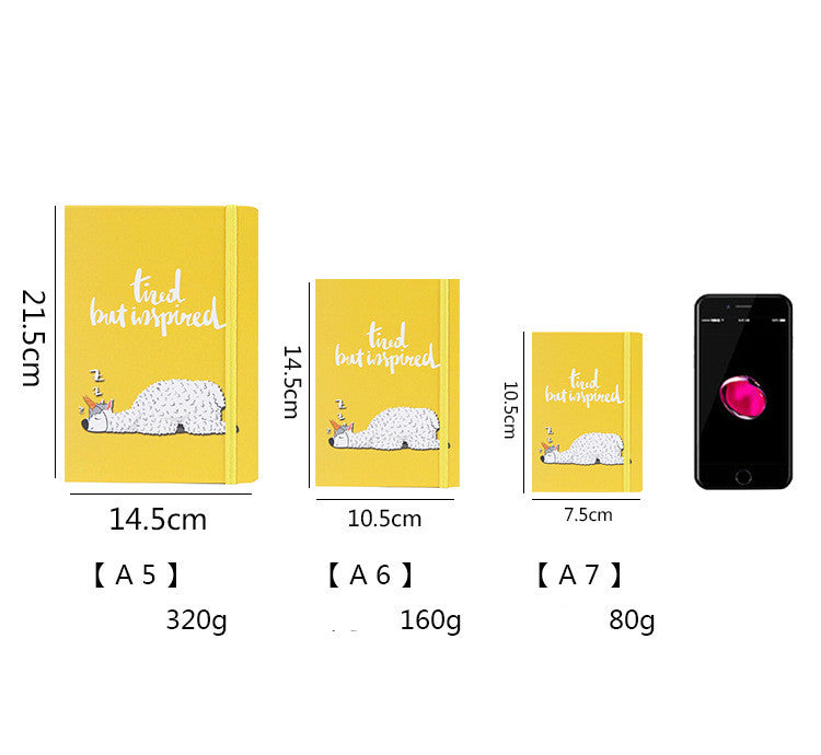 Girl's Creative Llama cartoon notebook