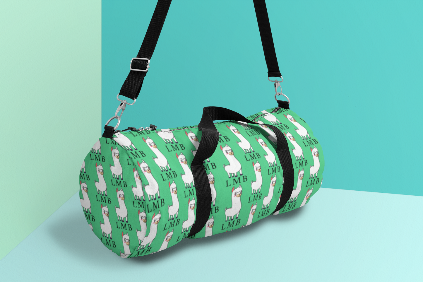 LMB Log Duffel Bag- Mint Color