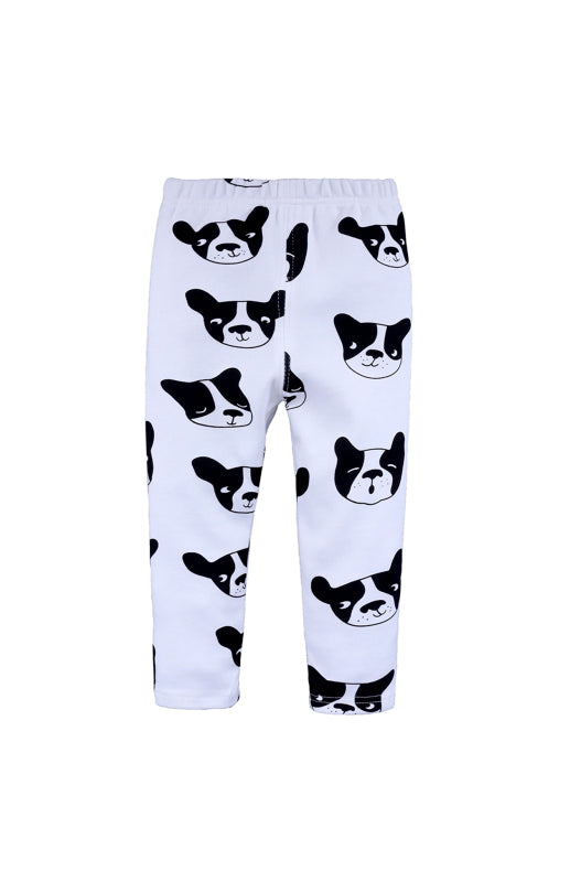 Girl Eyelash Cloud Print Brushed Children's Homewear Cotton Set