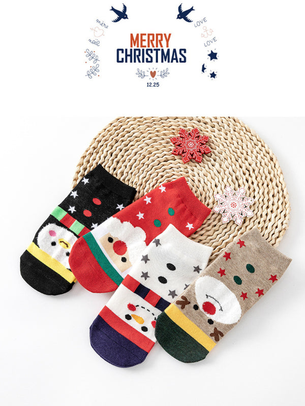 Women's and children Cotton 4-Pack Cutes Christmas Socks