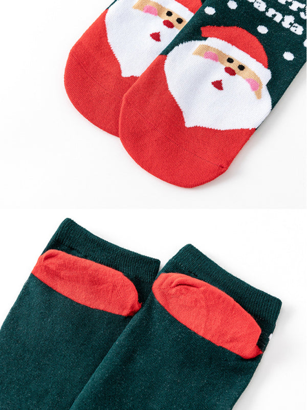 Women's and children Cotton 4-Pack Cutes Christmas Socks