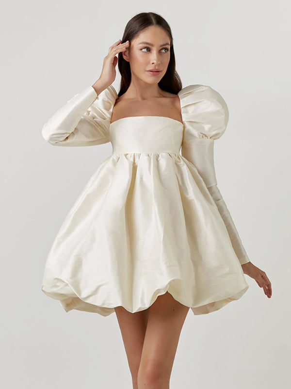 Women's Cottage Puff Babydoll Dress