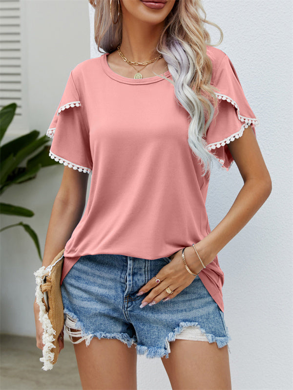 Women's Tulip Sleeve Chiffon Top