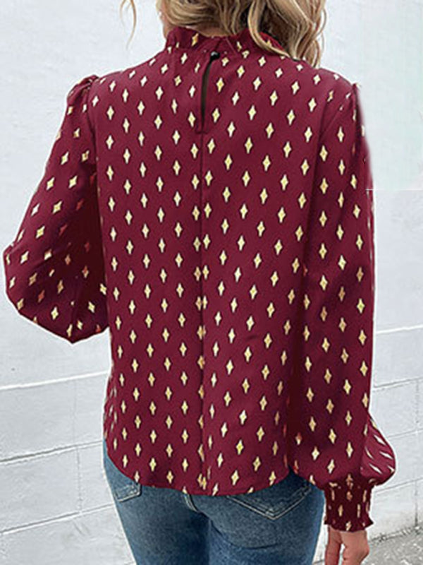 women's long sleeve bronzing shirt