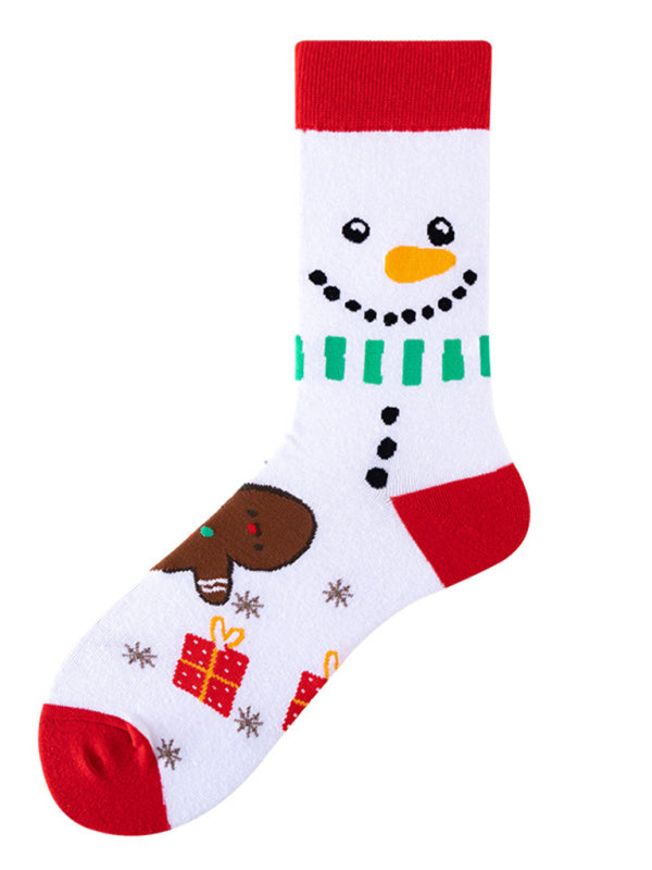 Unisex mid-calf socks with Christmas fun patterns (a variety of colors to choose from)