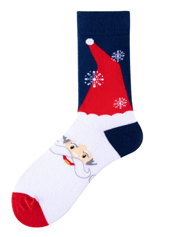 Unisex mid-calf socks with Christmas fun patterns (a variety of colors to choose from)