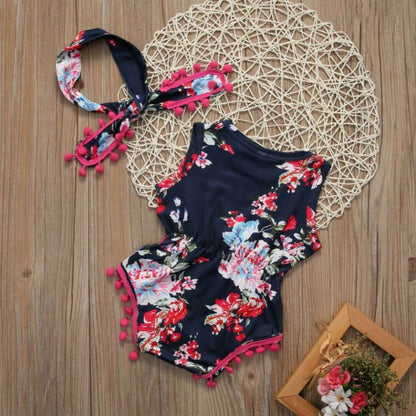 Baby girl summer clothes sleeveless bodysuit