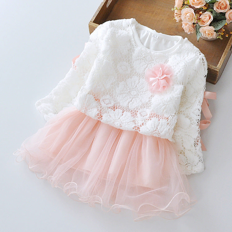 Wear a dress on behalf of autumn baby child Princess Dress girls dress baby clothes two piece spring