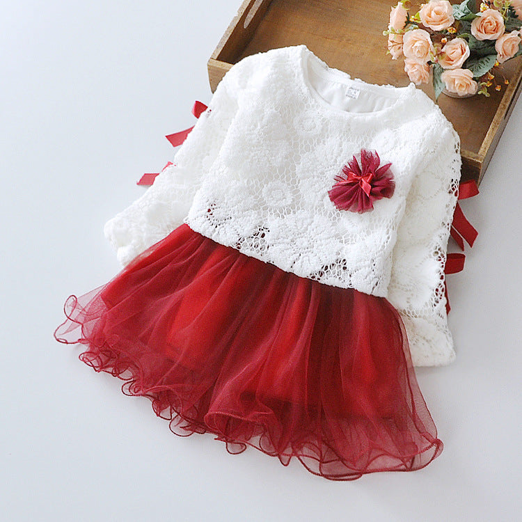 Wear a dress on behalf of autumn baby child Princess Dress girls dress baby clothes two piece spring