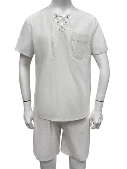 Men's new casual beach short-sleeved/long-sleeved tops