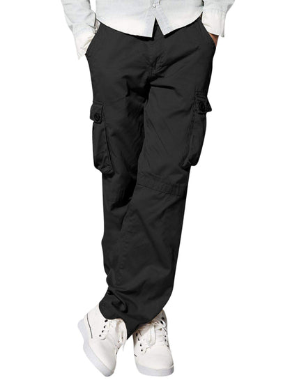 Men's multi-pocket loose casual straight cargo pants