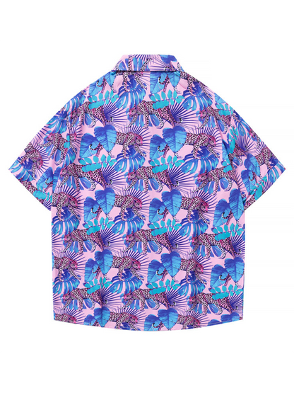 Men's Beach Shirt Hawaiian Vacation Print Short Sleeve Shirt