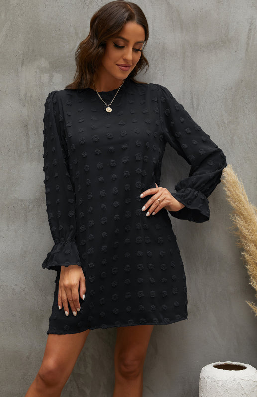 Women’s Textured Woven Shift Dress