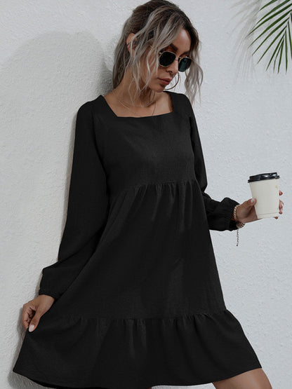 Women's Casual Long Sleeve Knit Dress