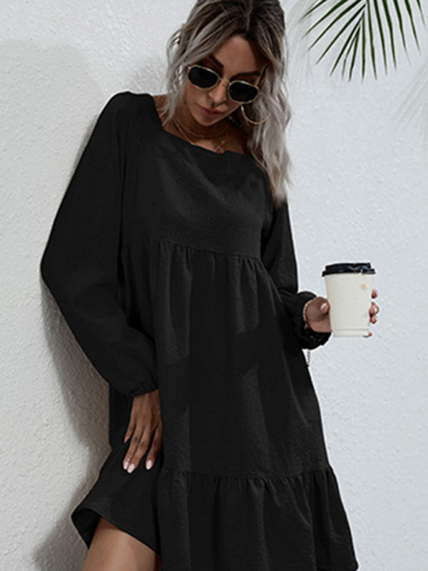 Women's Casual Long Sleeve Knit Dress