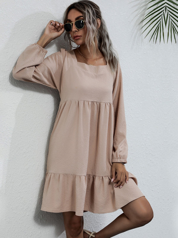 Women's Casual Long Sleeve Knit Dress