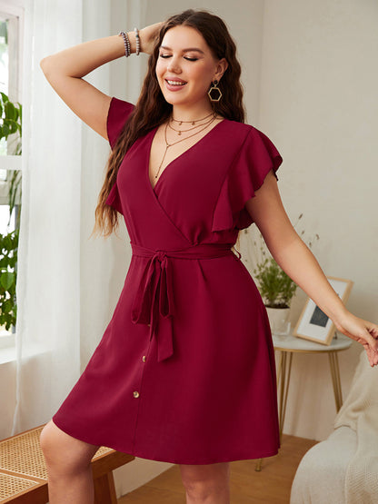 plus size women's fashion loose dress