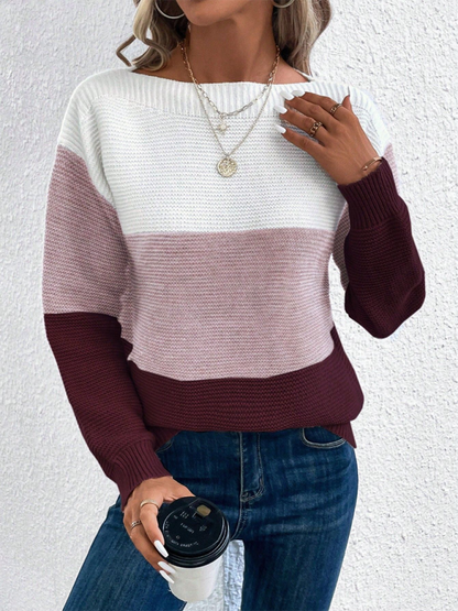 Women's Loose crew neck sweater