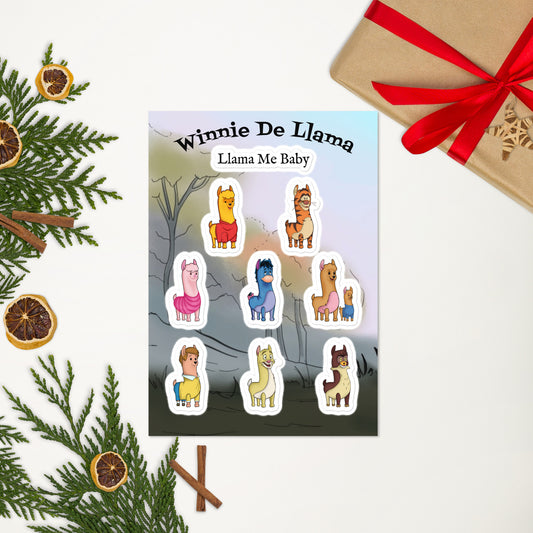 Winnie de Llama - Sticker sheet