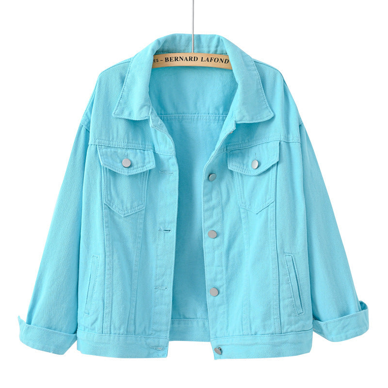 Women's New Colorful Large Size Denim Jacket