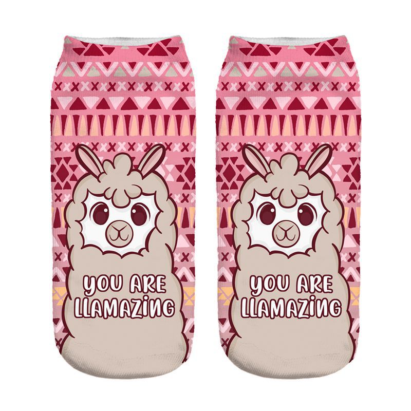 Unisex One-Size Llama LMB Socks