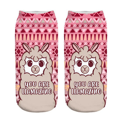 Unisex One-Size Llama LMB Socks