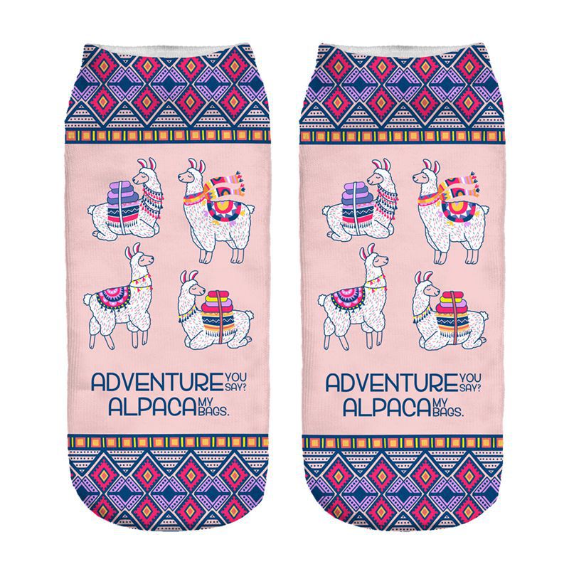 Unisex One-Size Llama LMB Socks