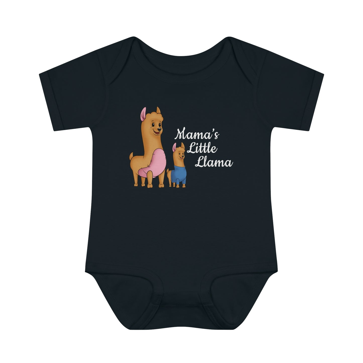 Mama's Little Llama Infant Baby Rib Bodysuit Onesie