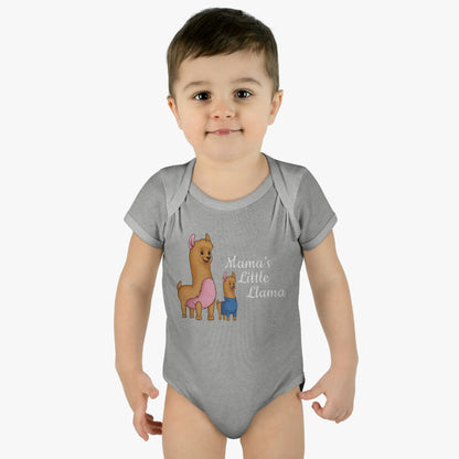 Mama's Little Llama Infant Baby Rib Bodysuit Onesie