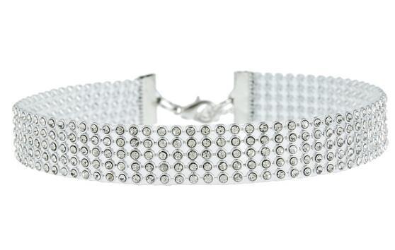 Women's Luxury diamond-encrusted necklace clavicle chain choker collar