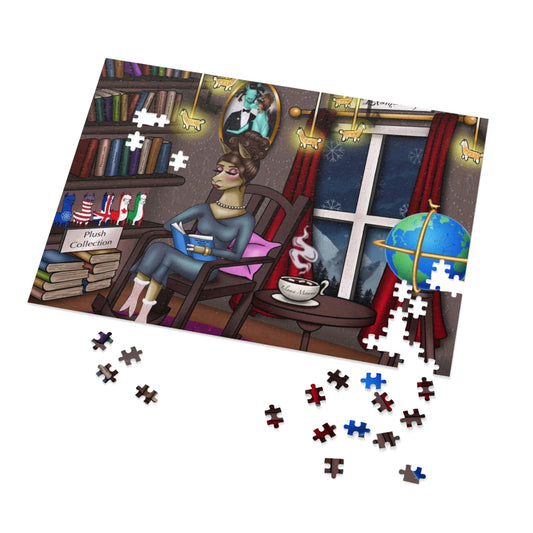 A selection of jigsaw puzzles with varying piece counts, including 30, 110, 252, 500, and 1000 pieces. These entertaining puzzles provide hours of fun and relaxation.