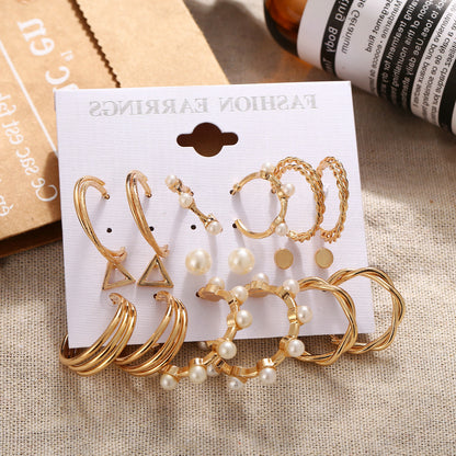 Pearl Lady Earring set 6 pieces