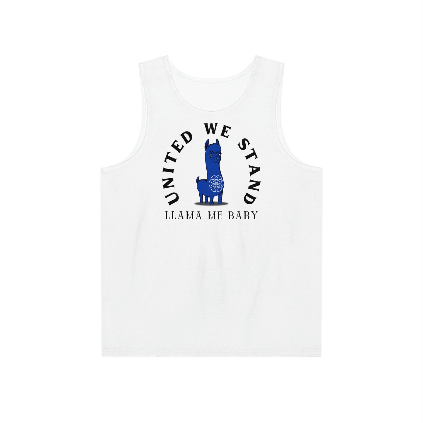 Men's Llama Me Baby United We Stand Logo Tank