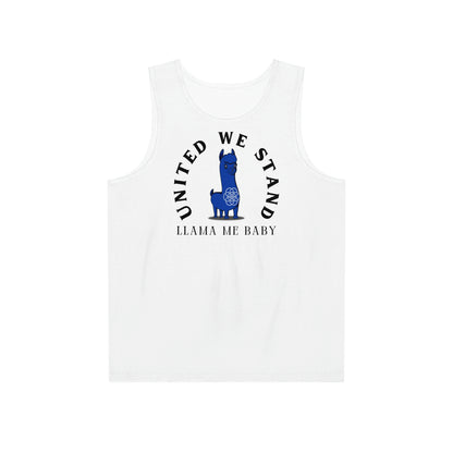 Men's Llama Me Baby United We Stand Logo Tank