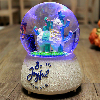 Llama Snow-Globe - Be Joyful - Gift