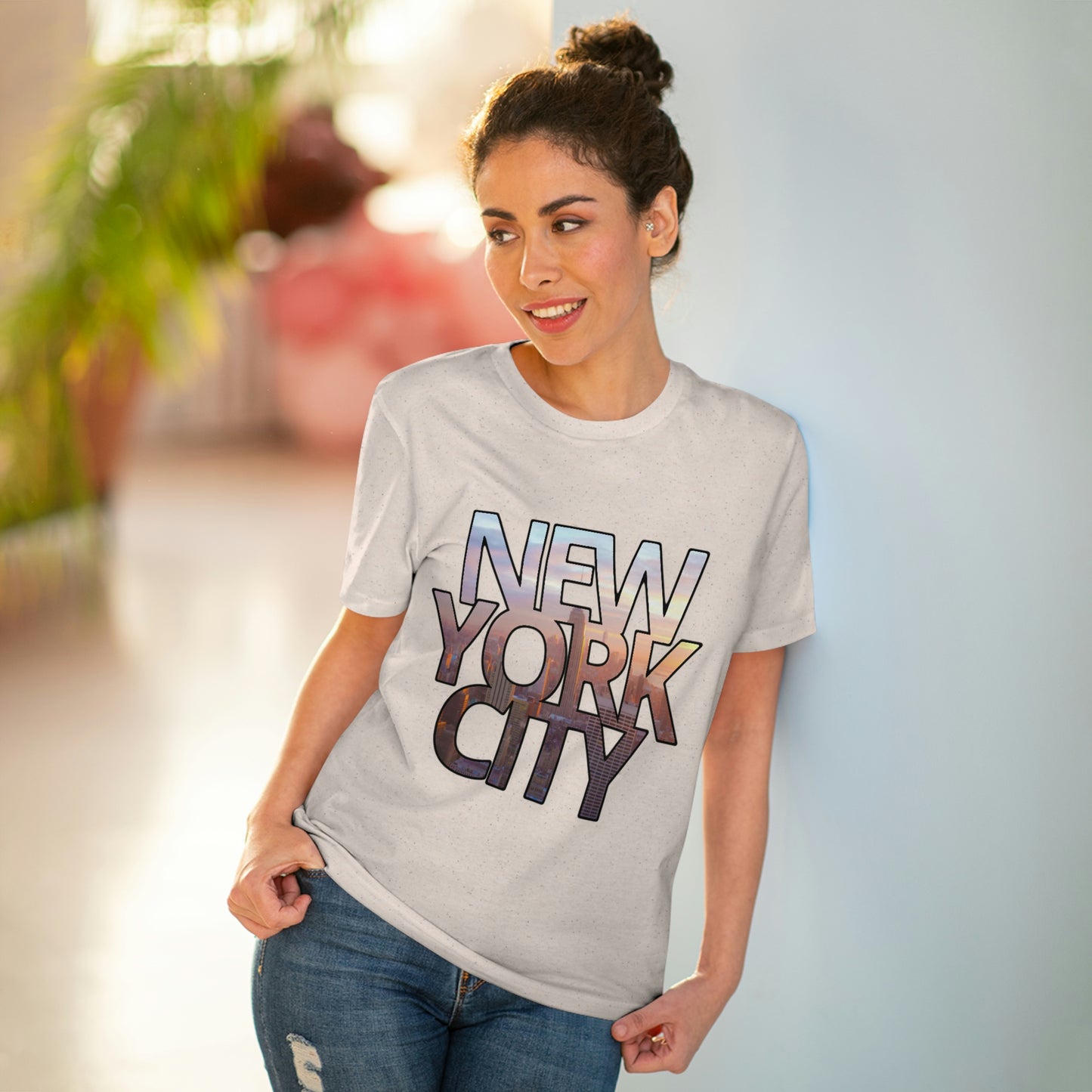 Organic Creator T-shirt - New York City Peach