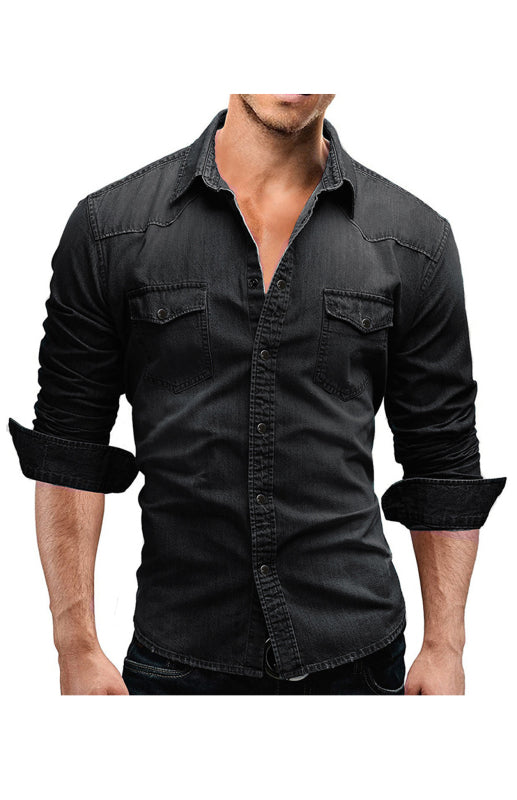 Men's Fashion Versatile Denim Shirt