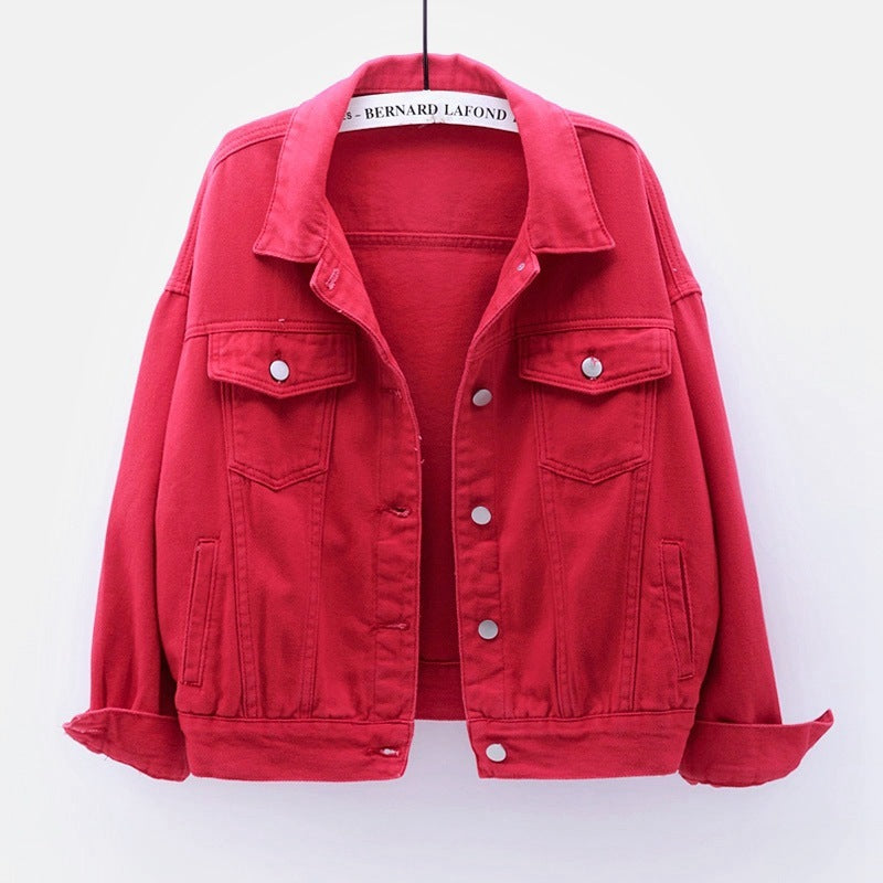 Women's New Colorful Large Size Denim Jacket