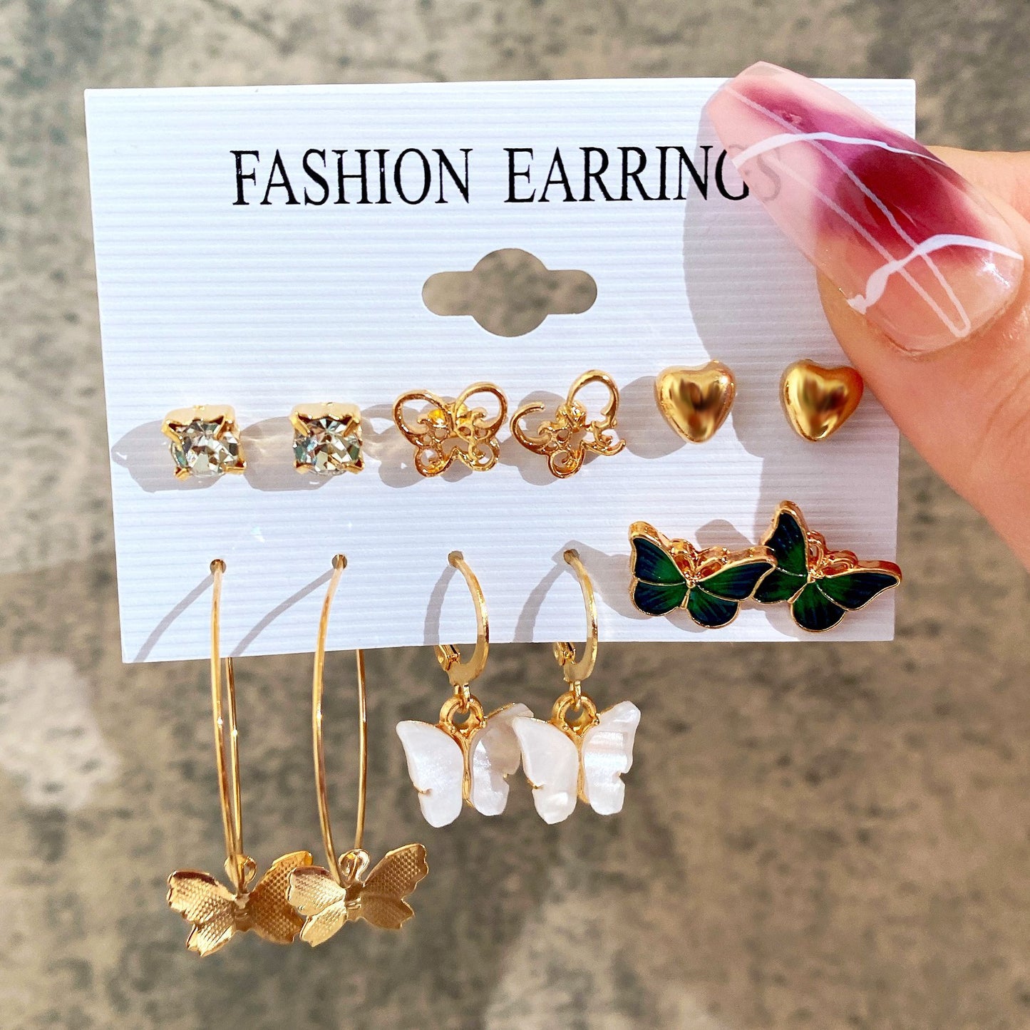 Pearl Lady Earring set 6 pieces