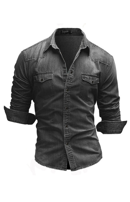 Men's Fashion Versatile Denim Shirt