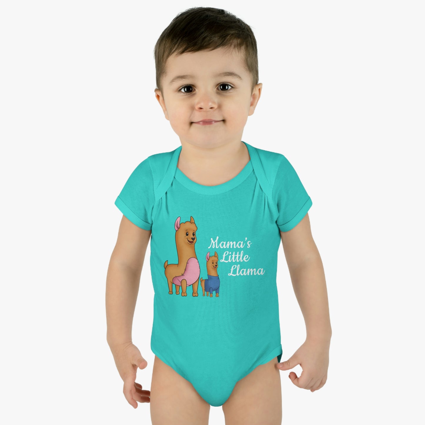 Mama's Little Llama Infant Baby Rib Bodysuit Onesie