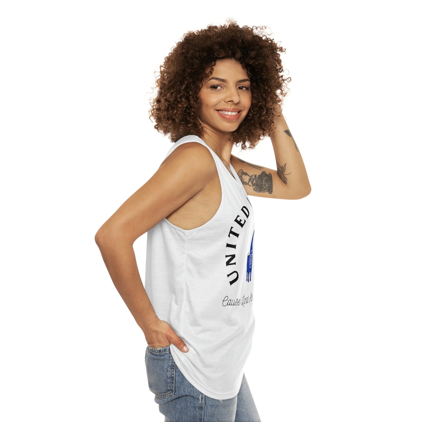 Unisex Tank Top (AOP) - Signature Llama Me Baby Tank Top United... Cause Llamas Are Fancy